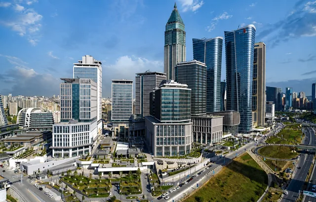 Istanbul Finance Center skyline in Ataşehir