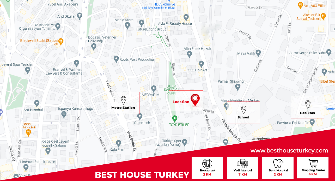 İstanbulda yaşayış evi satılır – Etiler m