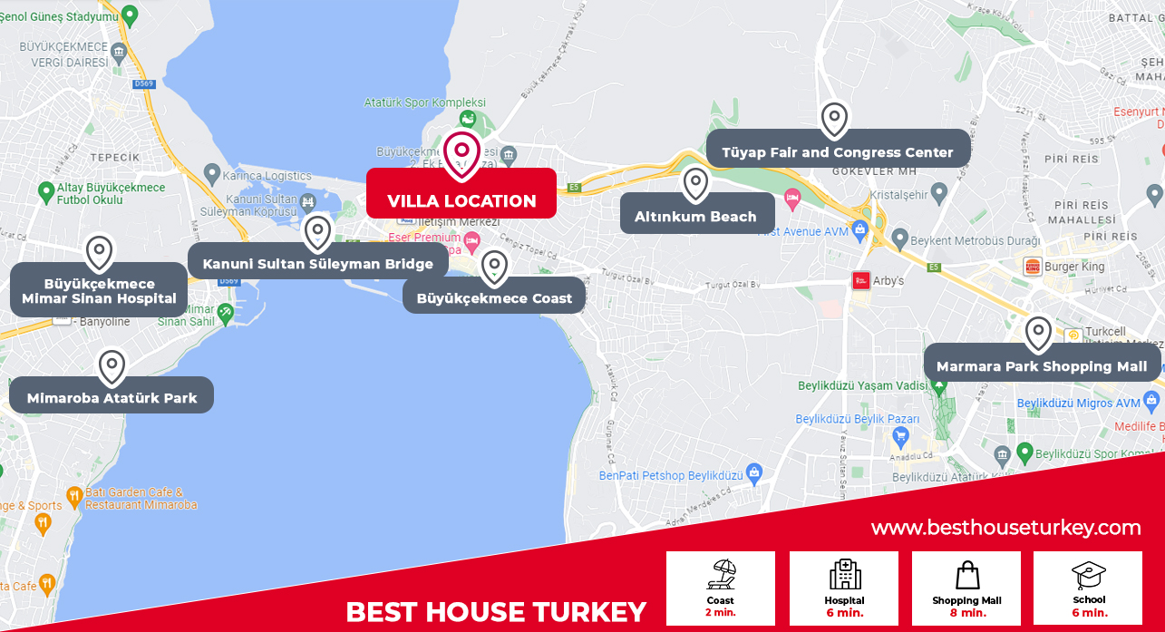 besthouse projeler Luxury Villas in Istanbul For Sale