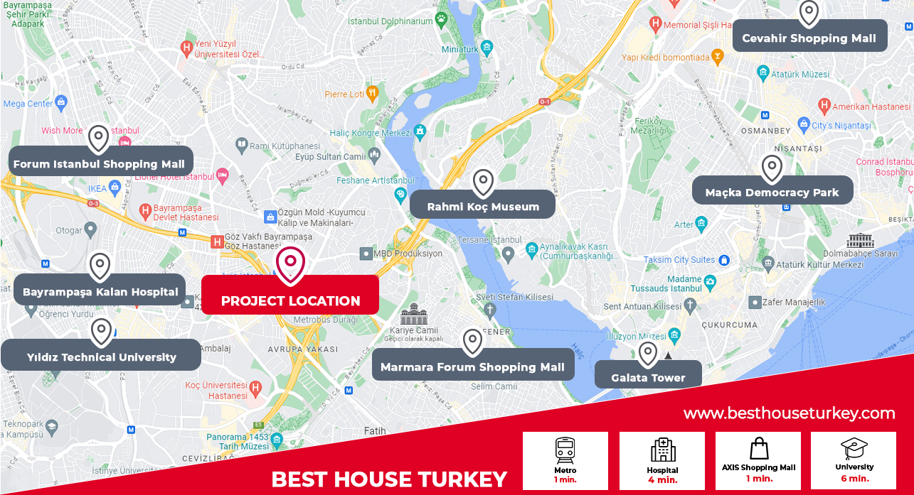 besthouse projeler Rams Halic Istanbul Apartments For Sale