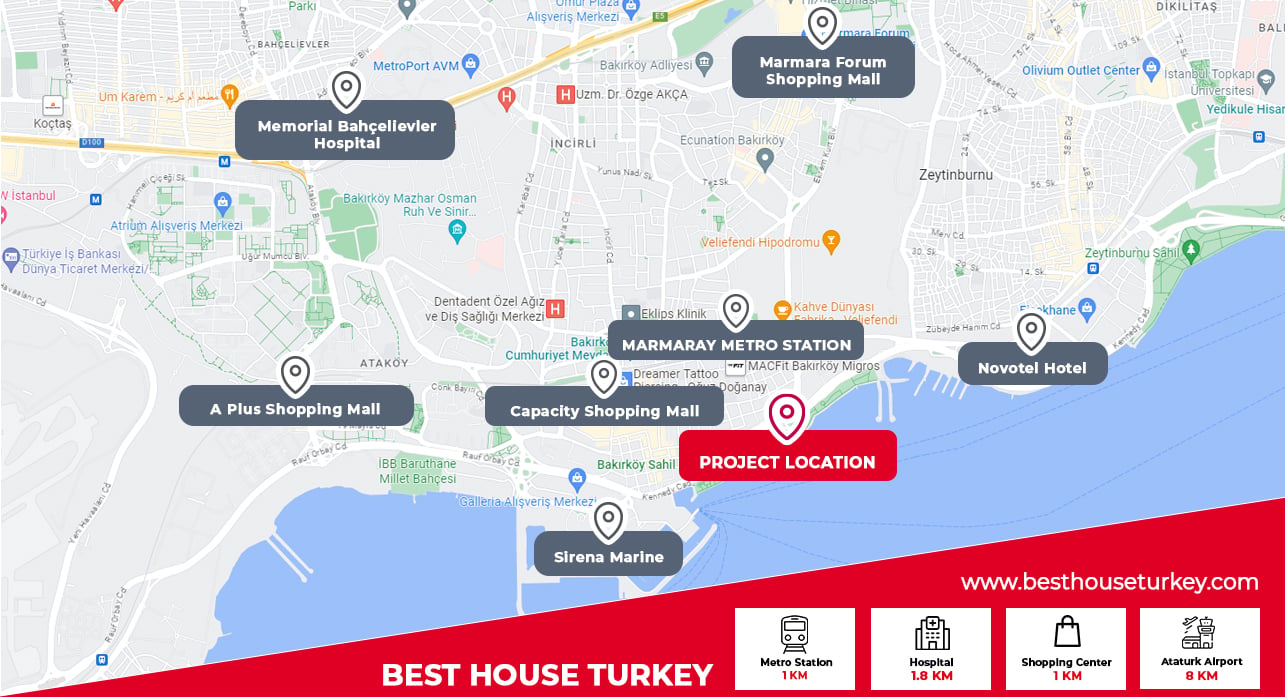 besthouse projeler املاک با نمای دریا در استانبول – برای فروش اروپا