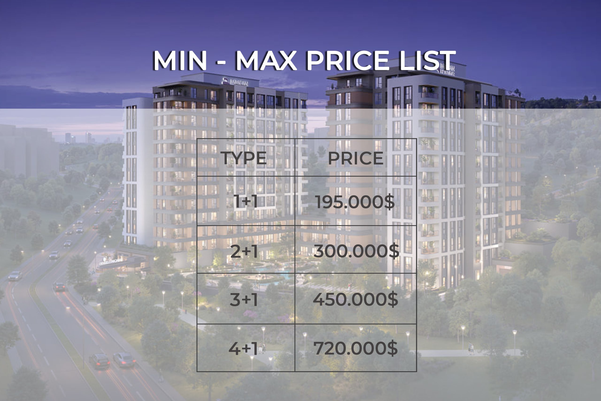 Babacan Lagoon Apartments Price List 1 priceeess scaled