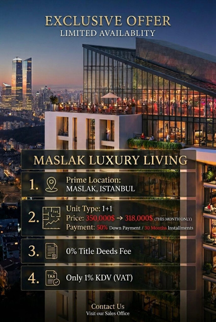 Apartments For Sale in Maslak Istanbul Amenities