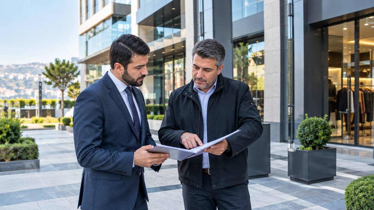 Buying Commercial Property in Turkey: A Guide for Foreign Investors 1 Investor and adviser discussing a commercial property inspection